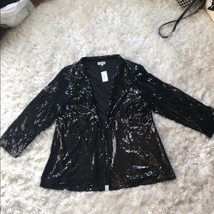 NWT Plus size sequin blazer jacket